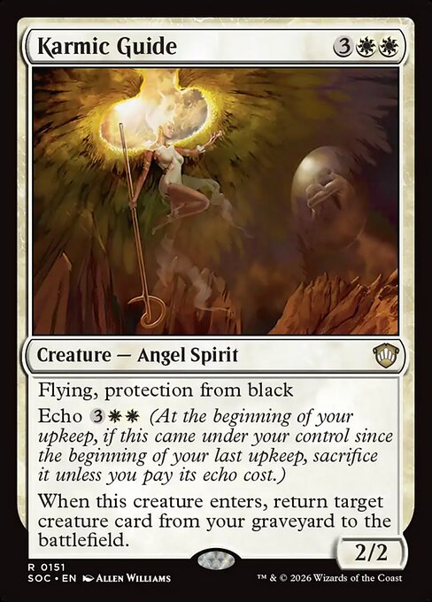 Karmic Guide - Secrets of Strixhaven Commander MTG spoiler