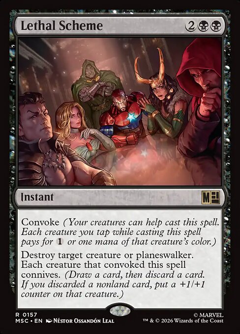 Lethal Scheme - Marvel Super Heroes Commander MTG spoiler