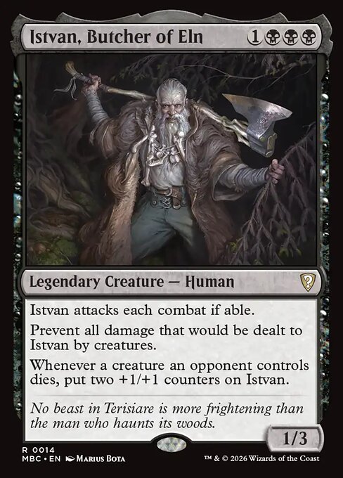 Istvan, Butcher of Eln - Mystery Booster: Commander Edition MTG spoiler