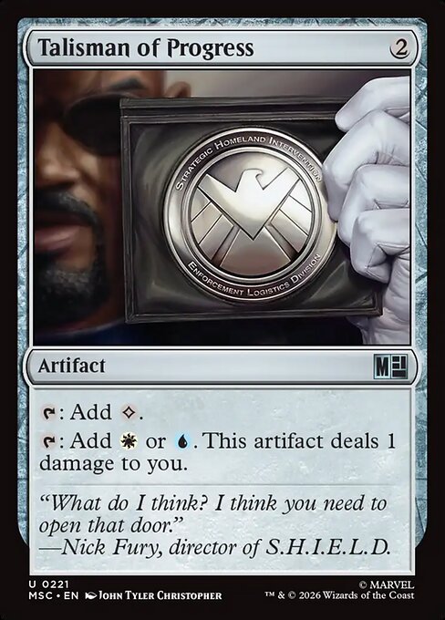 Talisman of Progress - Marvel Super Heroes Commander MTG spoiler