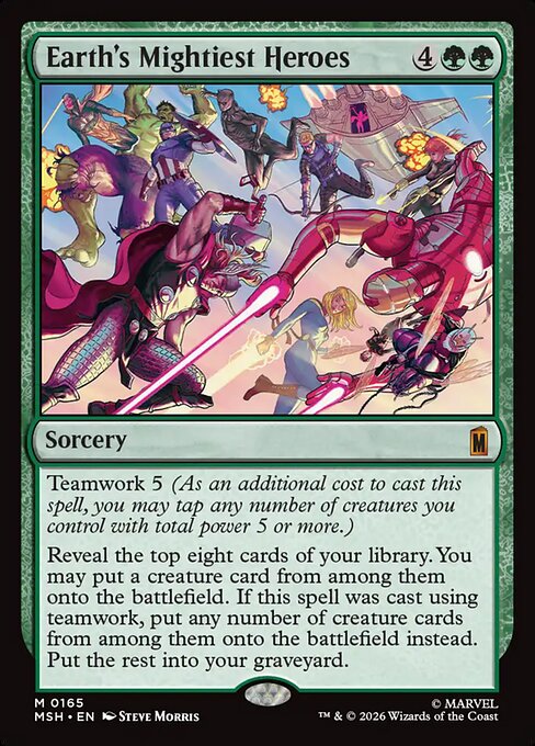 Earth's Mightiest Heroes - Marvel Super Heroes MTG spoiler