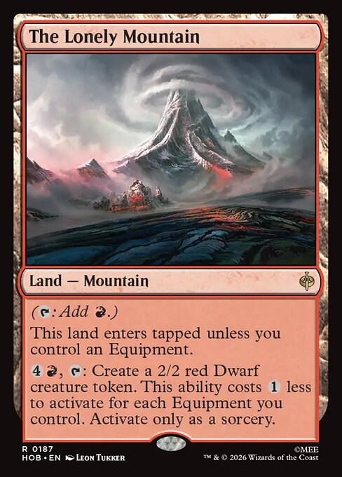 The Lonely Mountain - The Hobbit MTG spoiler