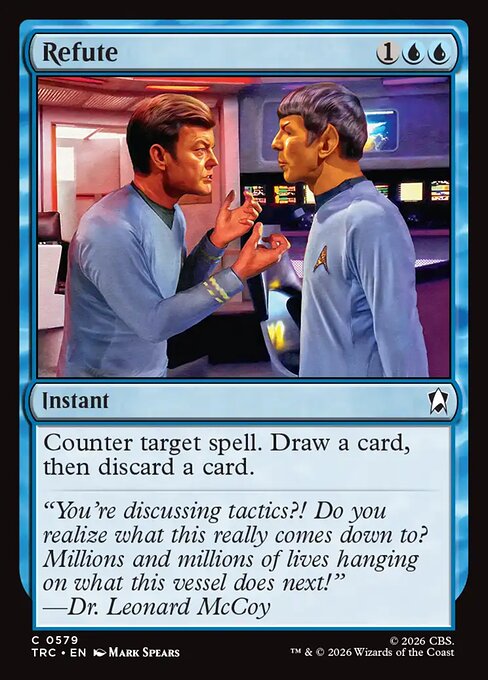 Refute - Star Trek Commander MTG spoiler