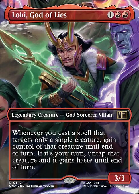 Loki, God of Lies - Marvel Super Heroes Commander MTG spoiler