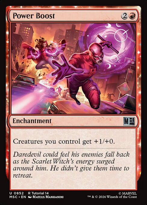 Power Boost - Marvel Super Heroes Commander MTG spoiler