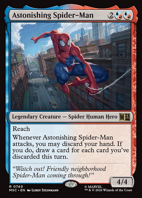 Astonishing Spider-Man - Marvel Super Heroes Commander MTG spoiler