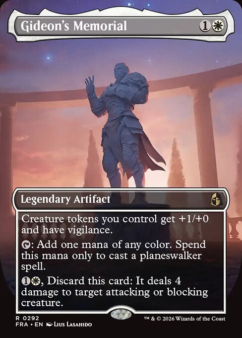 Gideon's Memorial - Reality Fracture MTG spoiler