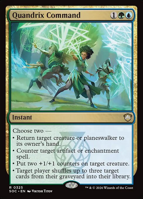 Quandrix Command - Secrets of Strixhaven Commander MTG spoiler
