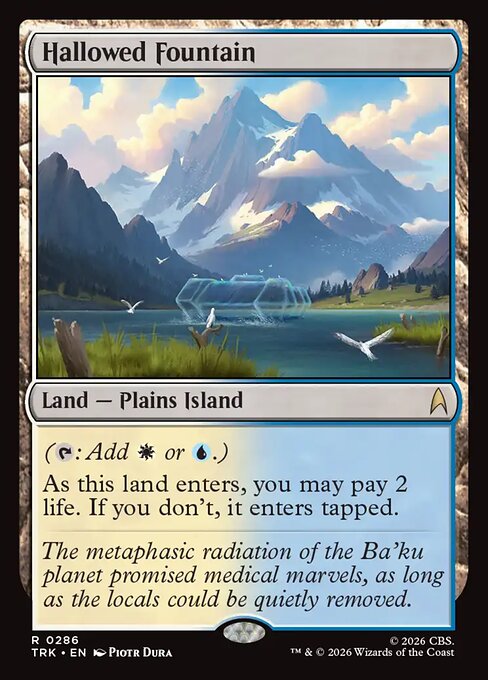 Hallowed Fountain - Star Trek MTG spoiler