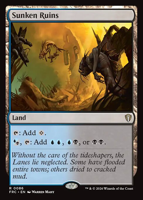 Sunken Ruins - Reality Fracture Commander MTG spoiler