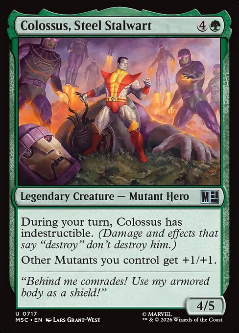 Colossus, Steel Stalwart - Marvel Super Heroes Commander MTG spoiler