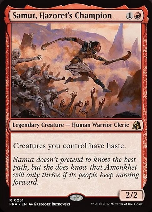 Samut, Hazoret's Champion - Reality Fracture MTG spoiler