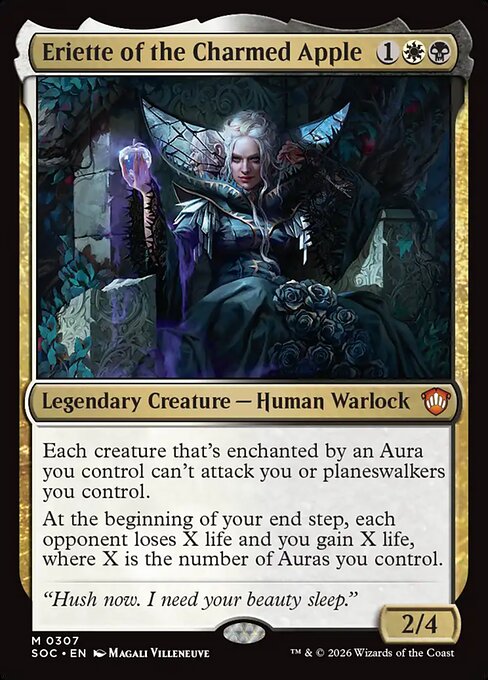 Eriette of the Charmed Apple - Secrets of Strixhaven Commander MTG spoiler