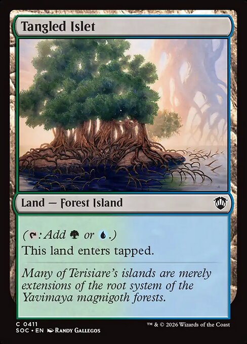 Tangled Islet - Secrets of Strixhaven Commander MTG spoiler