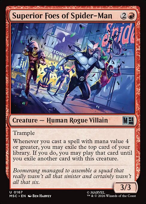 Superior Foes of Spider-Man - Marvel Super Heroes Commander MTG spoiler