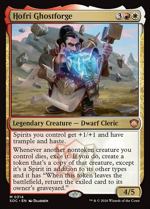 Hofri Ghostforge - Secrets of Strixhaven Commander MTG spoiler