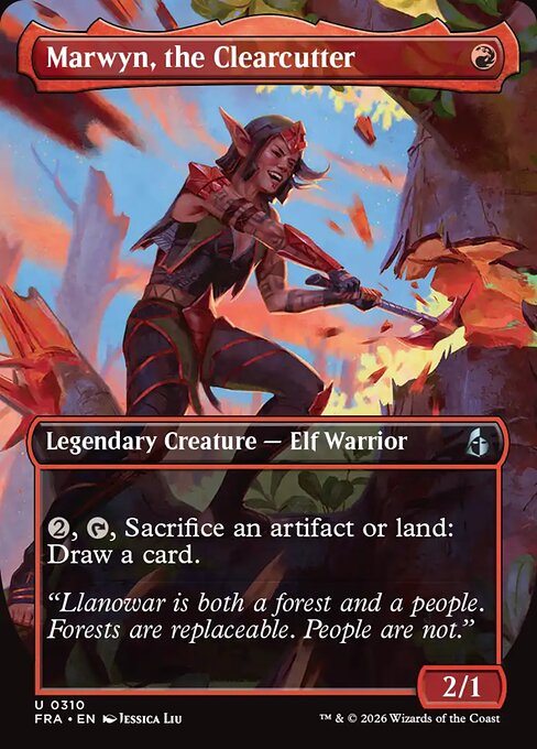 Marwyn, the Clearcutter - Reality Fracture MTG spoiler