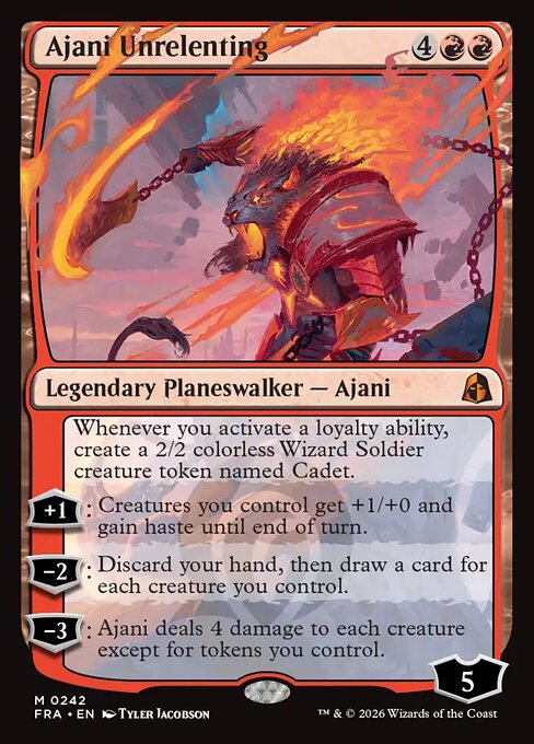 Ajani Unrelenting - Reality Fracture MTG spoiler