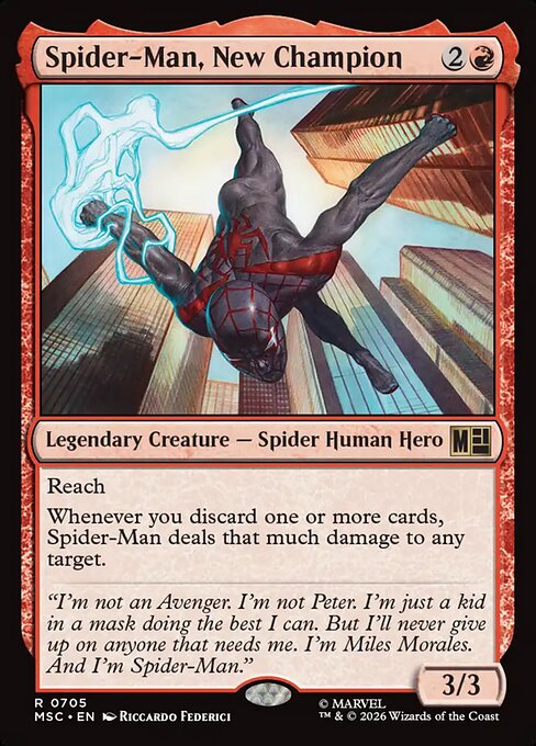 Spider-Man, New Champion - Marvel Super Heroes Commander MTG spoiler