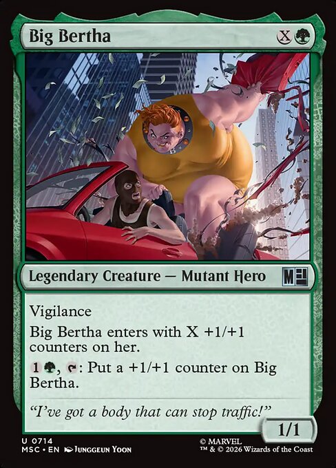 Big Bertha - Marvel Super Heroes Commander MTG spoiler