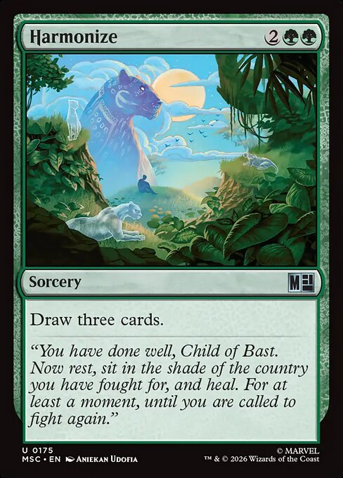 Harmonize - Marvel Super Heroes Commander MTG spoiler