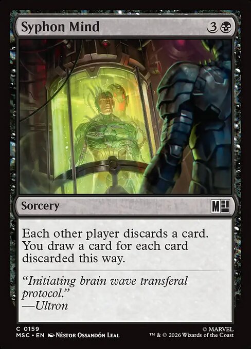 Syphon Mind - Marvel Super Heroes Commander MTG spoiler