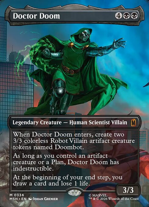 Doctor Doom - Marvel Super Heroes MTG spoiler