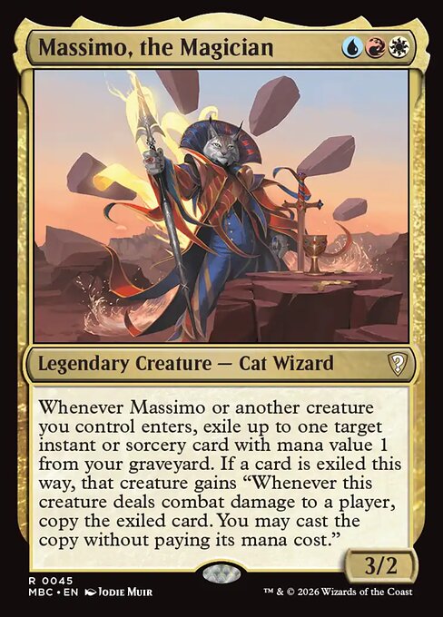 Massimo, the Magician - Mystery Booster: Commander Edition MTG spoiler