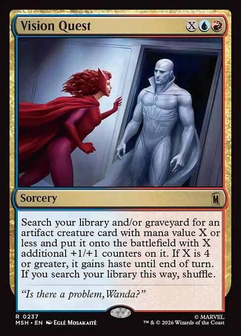 Vision Quest - Marvel Super Heroes MTG spoiler
