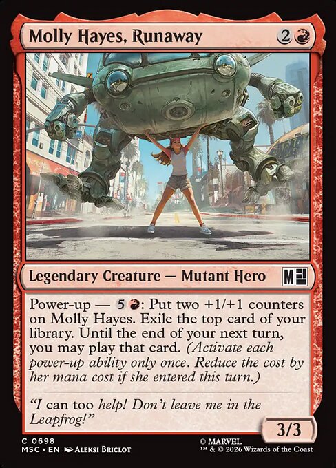 Molly Hayes, Runaway - Marvel Super Heroes Commander MTG spoiler