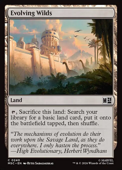 Evolving Wilds - Marvel Super Heroes Commander MTG spoiler