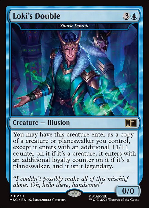 Spark Double - Marvel Super Heroes Commander MTG spoiler