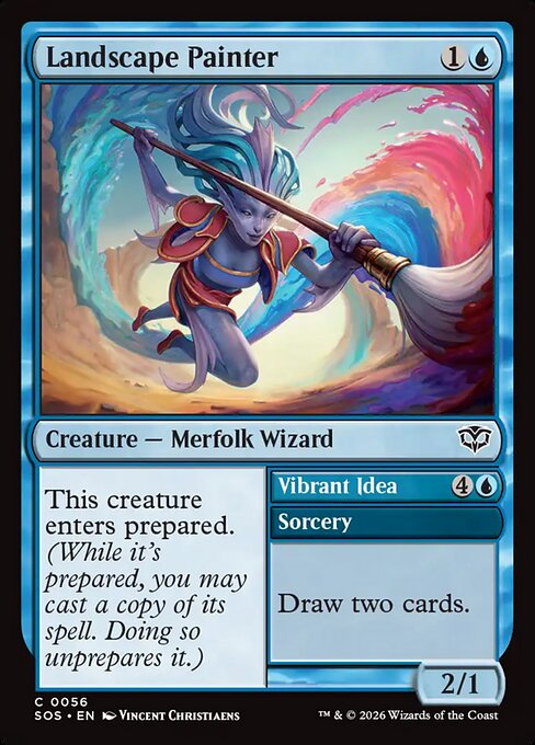 Landscape Painter // Vibrant Idea - Secrets of Strixhaven MTG spoiler