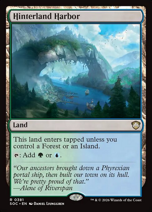 Hinterland Harbor - Secrets of Strixhaven Commander MTG spoiler