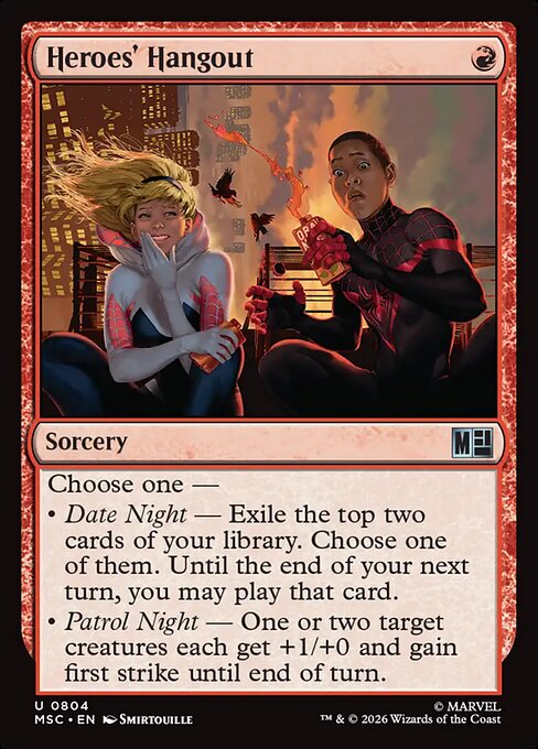 Heroes' Hangout - Marvel Super Heroes Commander MTG spoiler