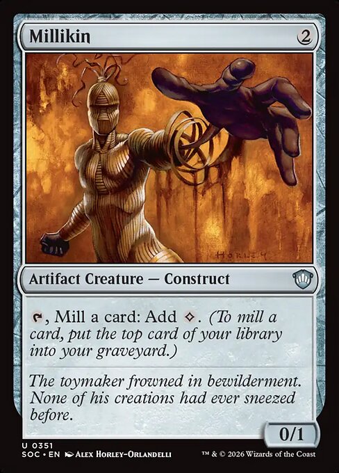 Millikin - Secrets of Strixhaven Commander MTG spoiler