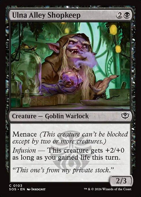 Ulna Alley Shopkeep - Secrets of Strixhaven MTG spoiler