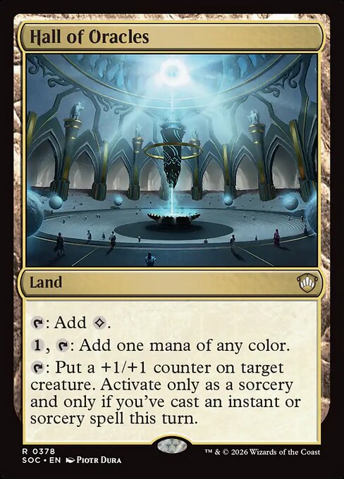 Hall of Oracles - Secrets of Strixhaven Commander MTG spoiler