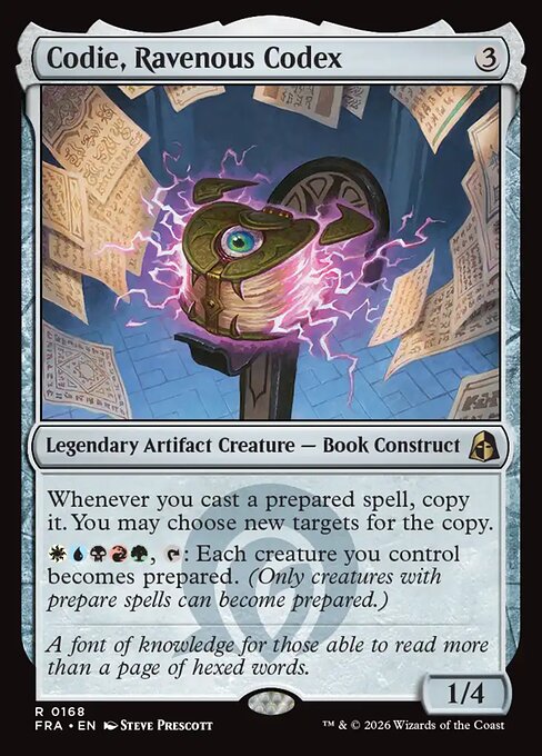 Codie, Ravenous Codex - Reality Fracture MTG spoiler