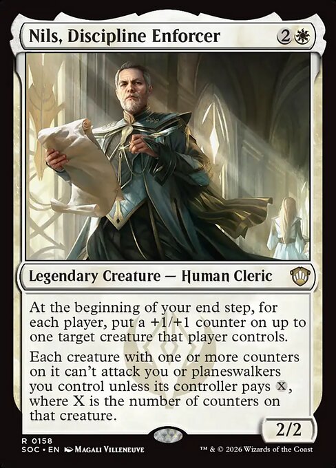 Nils, Discipline Enforcer - Secrets of Strixhaven Commander MTG spoiler