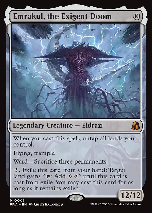 Emrakul, the Exigent Doom - Reality Fracture MTG spoiler
