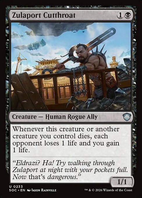 Zulaport Cutthroat - Secrets of Strixhaven Commander MTG spoiler