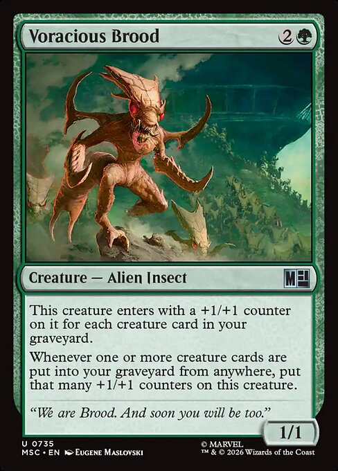 Voracious Brood - Marvel Super Heroes Commander MTG spoiler