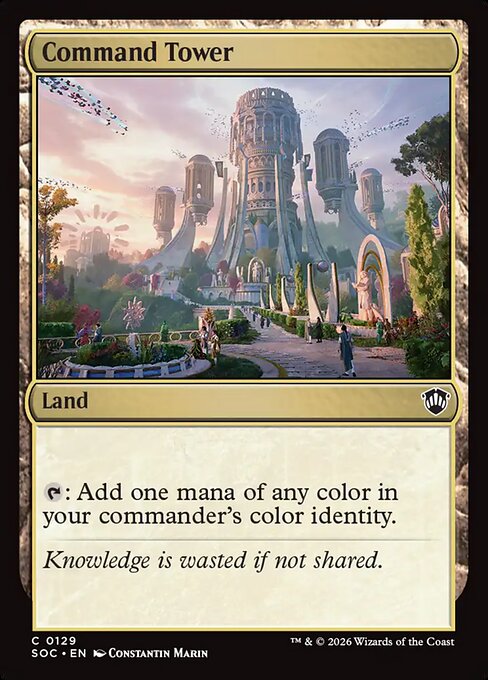 Command Tower - Secrets of Strixhaven Commander MTG spoiler