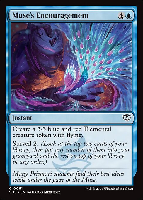 Muse's Encouragement - Secrets of Strixhaven MTG spoiler