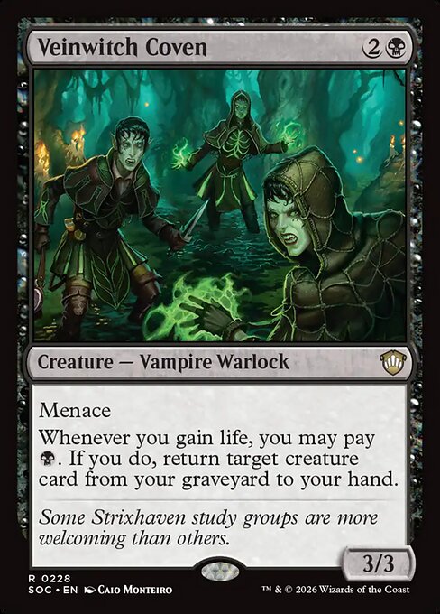 Veinwitch Coven - Secrets of Strixhaven Commander MTG spoiler