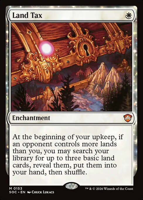 Land Tax - Secrets of Strixhaven Commander MTG spoiler