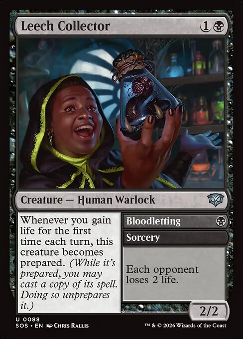 Leech Collector // Bloodletting - Secrets of Strixhaven MTG spoiler