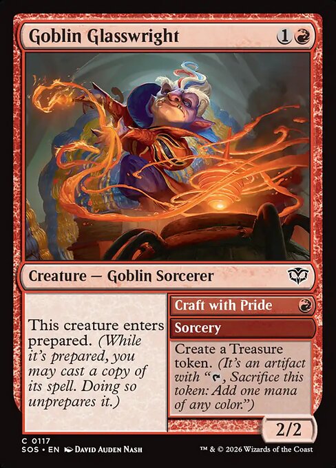 Goblin Glasswright // Craft with Pride - Secrets of Strixhaven MTG spoiler