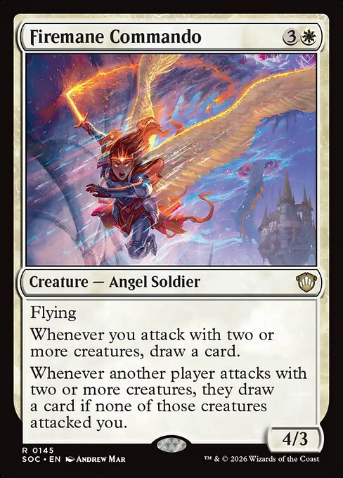 Firemane Commando - Secrets of Strixhaven Commander MTG spoiler